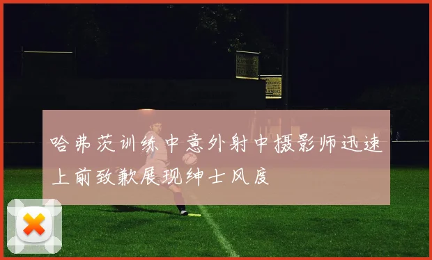 哈弗茨训练中意外射中摄影师迅速上前致歉展现绅士风度